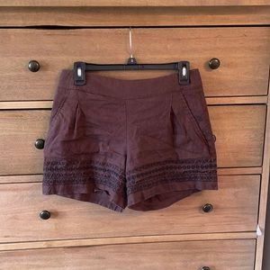 Apt. 9 Brown Shorts with Black Detail